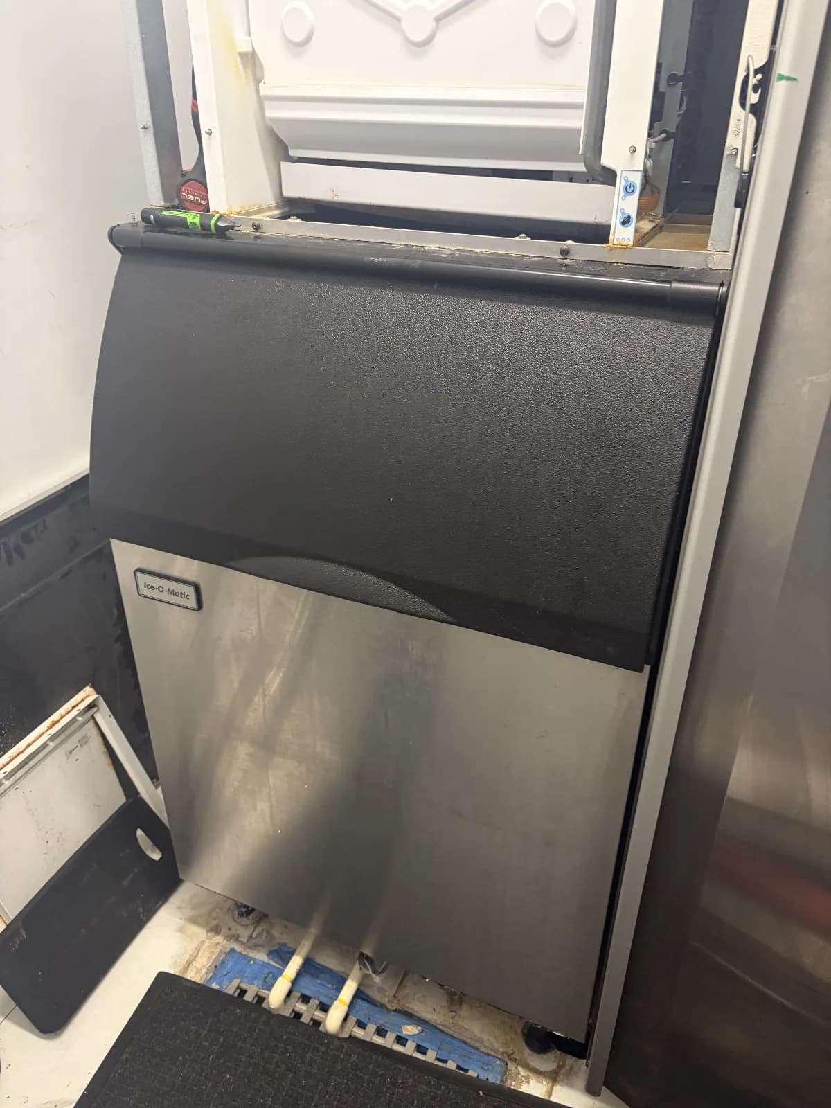 Ice-O-Matic commercial ice machine repaired by MSA Appliance Repair in Riviera Beach Florida