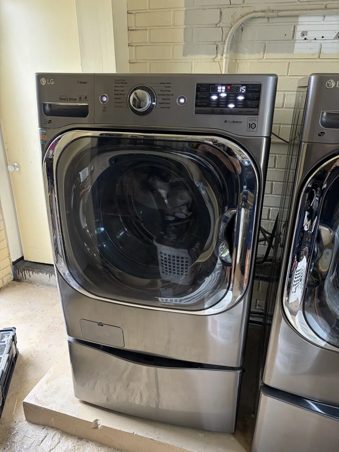 LG front-load washer after drain pump replacement in Tamarac Florida