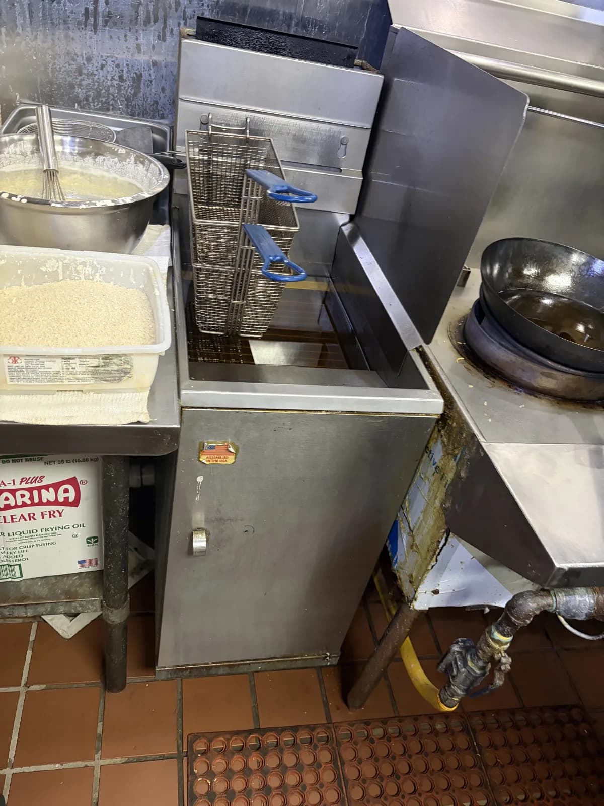 Pitco gas fryer repaired by MSA Appliance Repair at a sushi restaurant in Boca Raton Florida